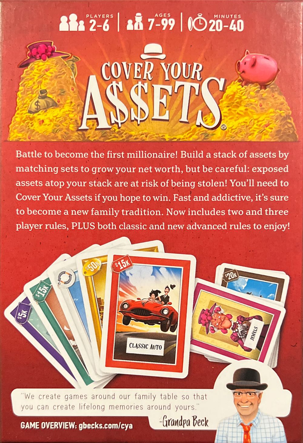 Cover Your Assets  (2-6) board game collectible - Main Image 2