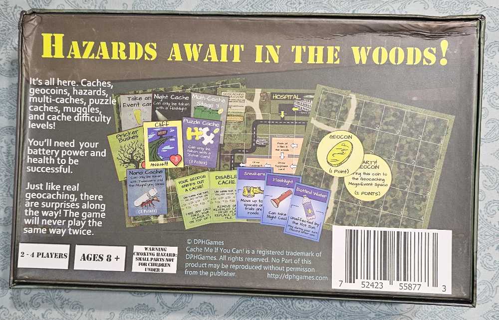 Cache Me If You Can, 1st & 4th Editions  (2-4) board game collectible [Barcode 752423558773] - Main Image 2