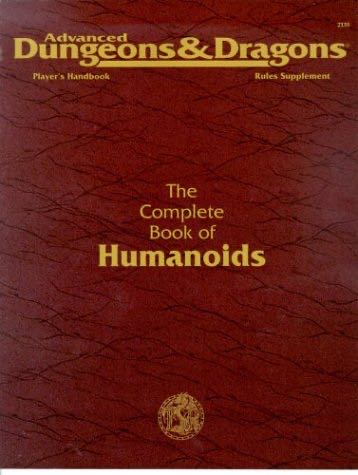 AD&D 2nd Ed: PHBR The Complete Book Of Humanoids  board game collectible [Barcode 9781560766117] - Main Image 1