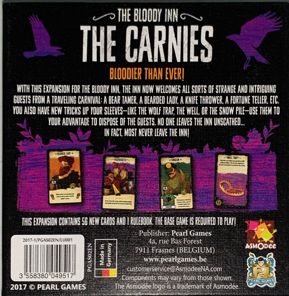 The Bloody Inn: The Carnies  (2 3 4) board game collectible [Barcode 3558380049517] - Main Image 2
