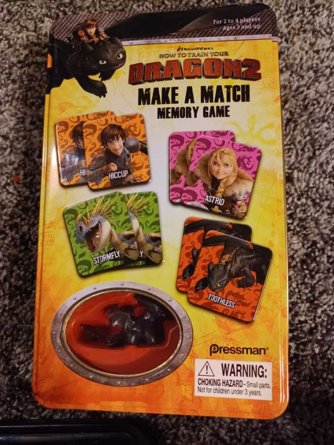 How To Train Your Dragon 2 Memory Game   board game collectible [Barcode 021853065619] - Main Image 1