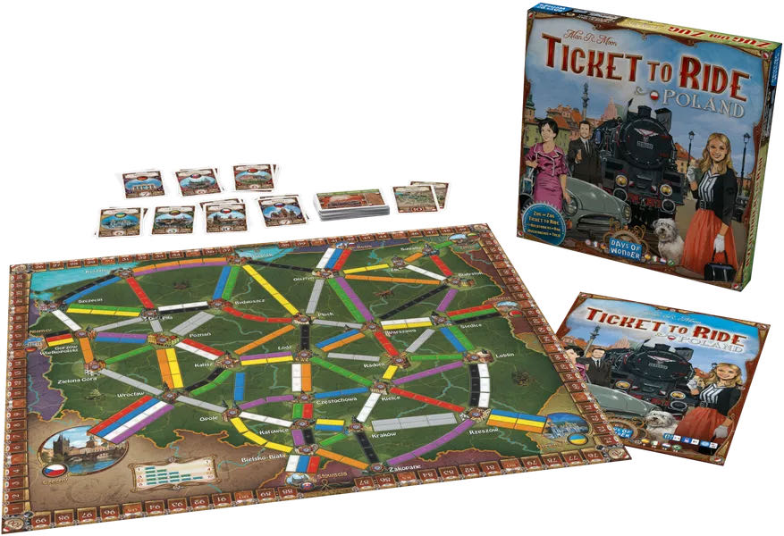 Ticket to Ride: Poland  (2-4) board game collectible [Barcode 824968201305] - Main Image 3