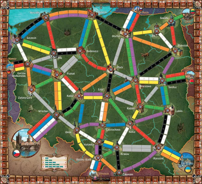 Ticket to Ride: Poland  (2-4) board game collectible [Barcode 824968201305] - Main Image 4