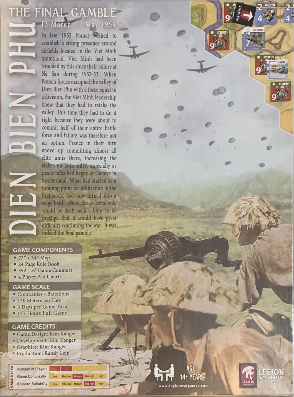 Dien Bien Phu - The Final Gamble 13 March - 7 May 1954  (1-2) board game collectible - Main Image 2