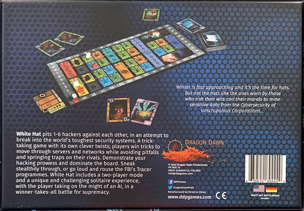 White Hat  (1-6) board game collectible [Barcode 639510694449] - Main Image 2