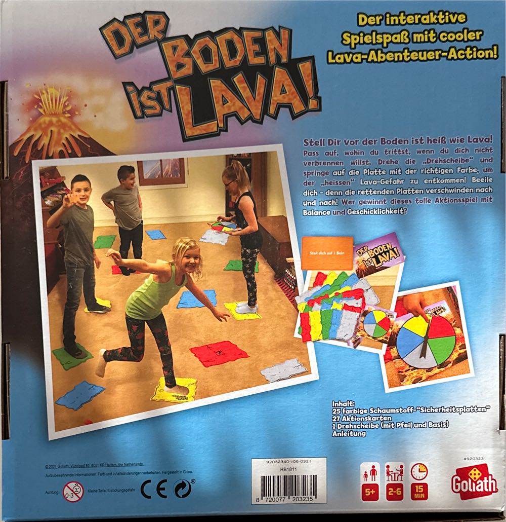 Der Boden Ist Lava  board game collectible [Barcode 8720077203235] - Main Image 2