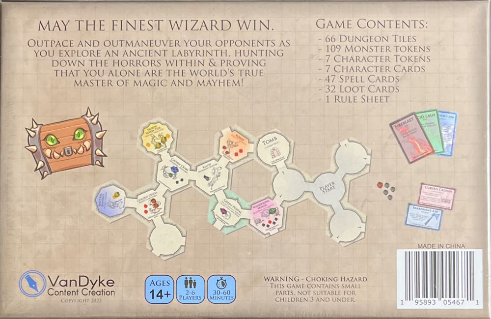 Manic Mages  (2-6) board game collectible [Barcode 195893054671] - Main Image 2