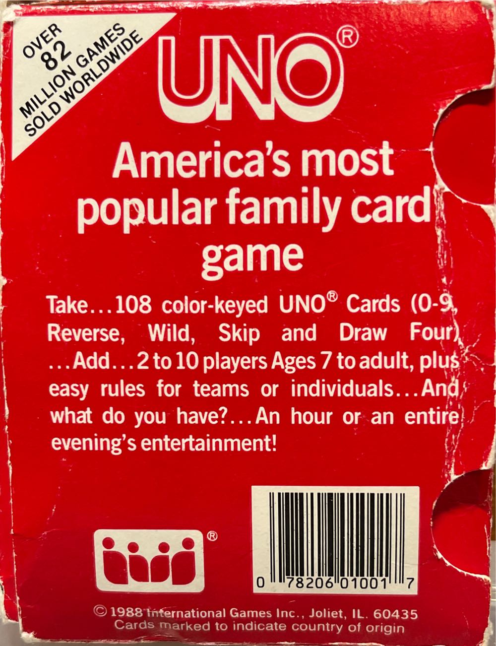 UNO  (2-10) board game collectible [Barcode 078206010017] - Main Image 2