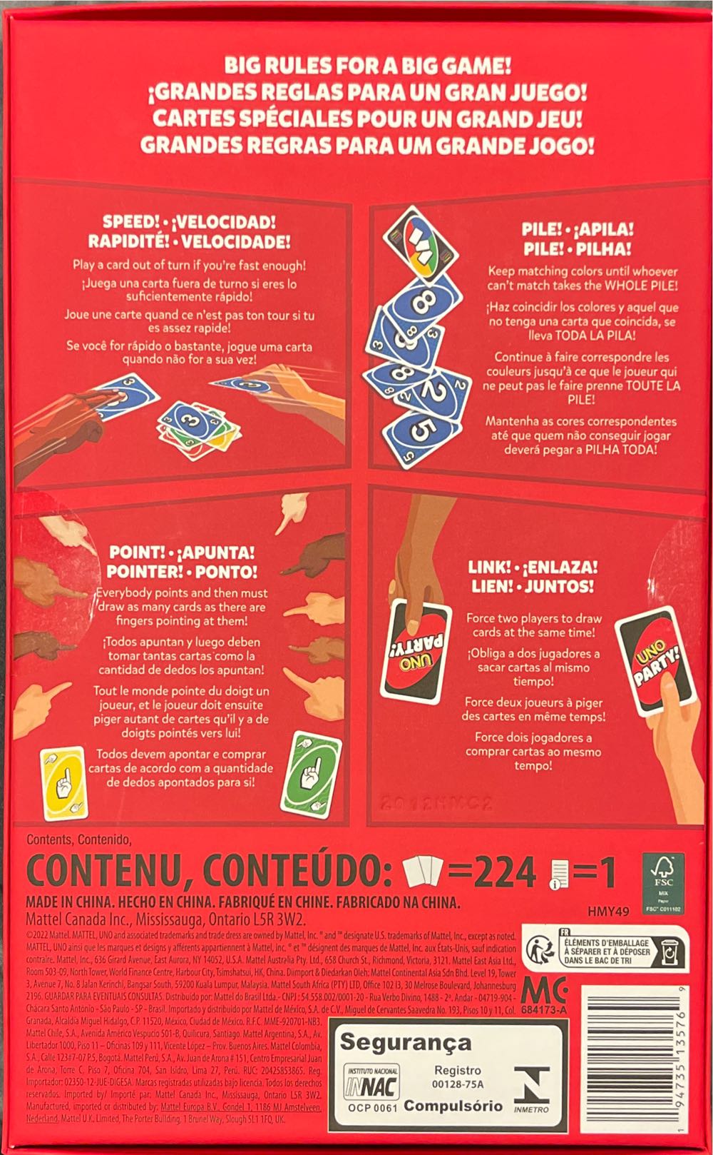 Uno Party  board game collectible - Main Image 2