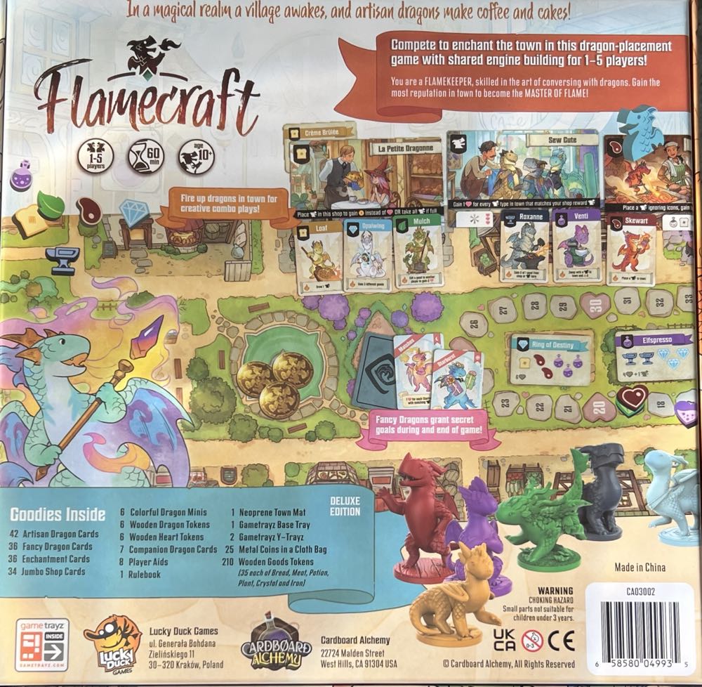 Flamecraft Kickstarter Edition  (1-5) board game collectible [Barcode 658580049935] - Main Image 2