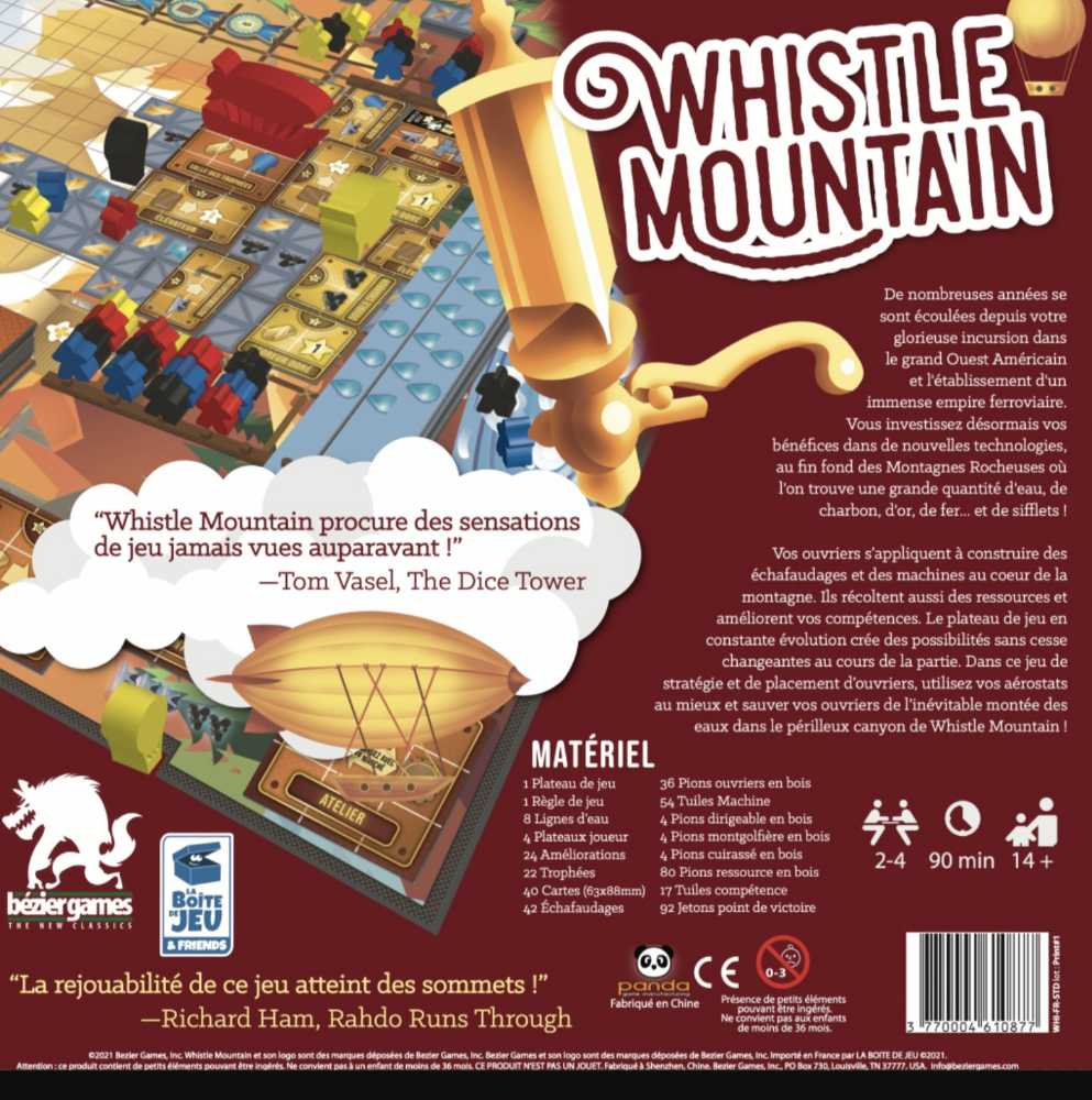 Whistle Mountain  (2-4) board game collectible [Barcode 810024460113] - Main Image 2