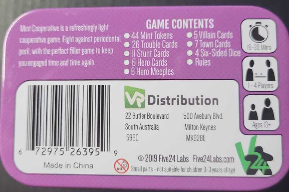 Mint Cooperative  (1-4 Players) board game collectible [Barcode 672975263959] - Main Image 2