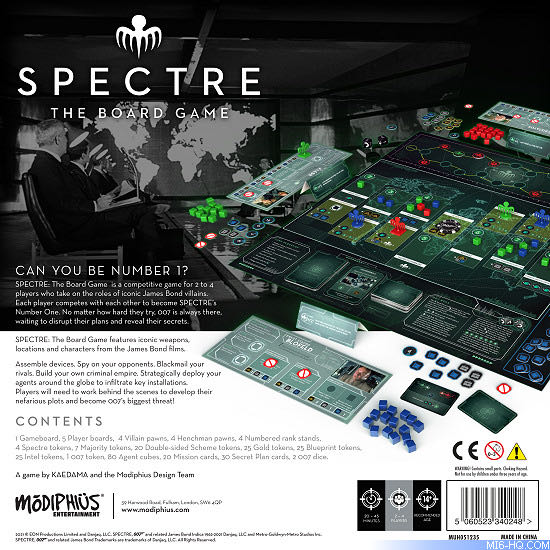 Spectre: The Board Game  (2-4 Players) board game collectible [Barcode 5060523344482] - Main Image 3