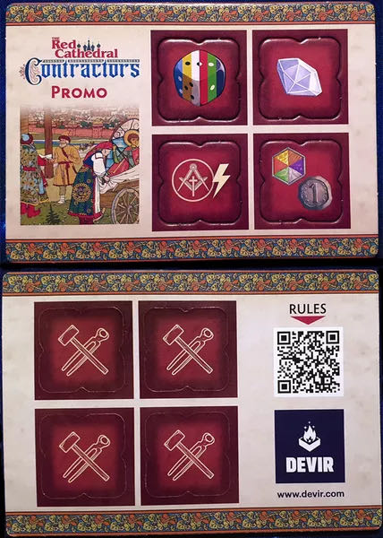 The Red Cathedral: Contractors  (1-4) board game collectible [Barcode 8436589626751] - Main Image 4