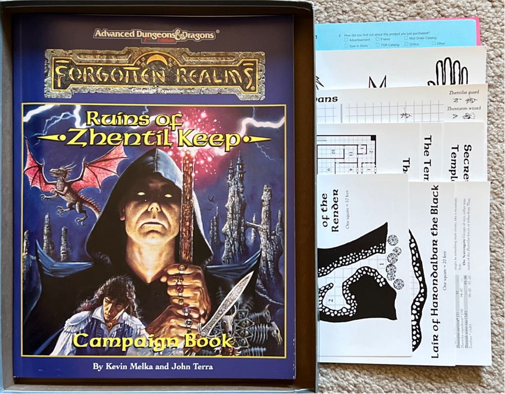 Ruins Of Zhentil Keep AD&D 2nd Ed Forgotten Realms  (3 Plus) board game collectible [Barcode 9780786901098] - Main Image 2