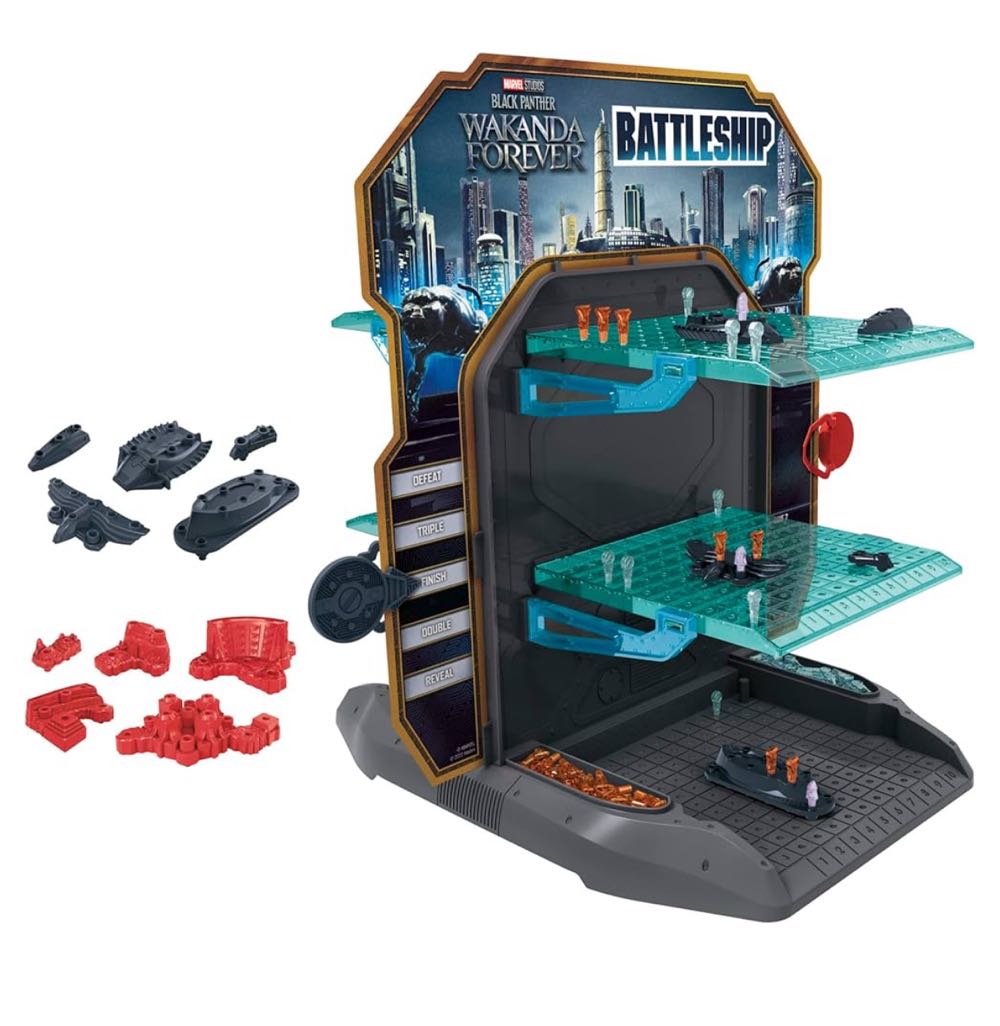 Battleship: Marvel Studios’ Black Panther Wakanda Forever Edition Game 3d Strategy Game For Ages 7 2-player Board Game  (2) board game collectible [Barcode 195166179285] - Main Image 3