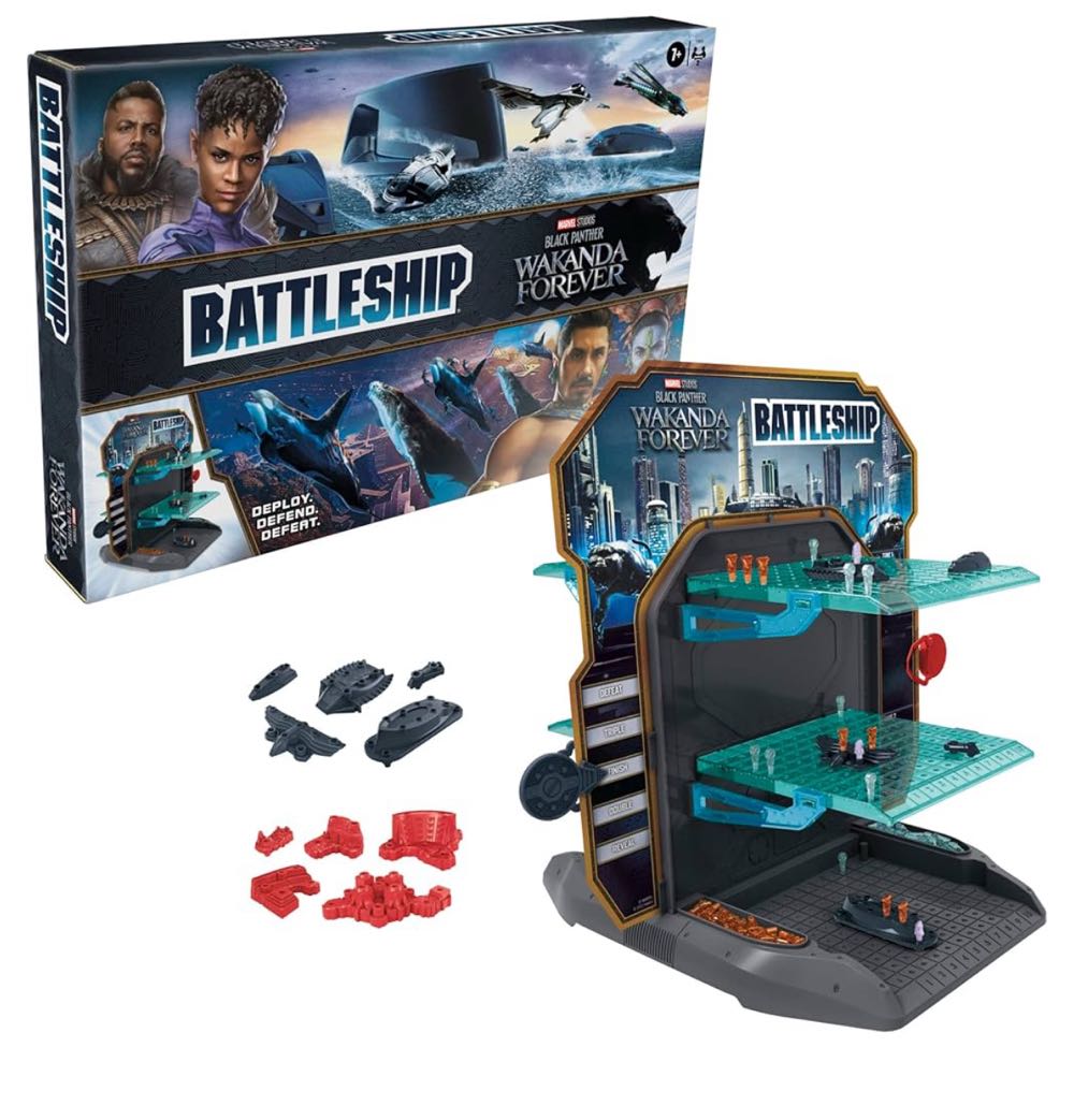 Battleship: Marvel Studios’ Black Panther Wakanda Forever Edition Game 3d Strategy Game For Ages 7 2-player Board Game  (2) board game collectible [Barcode 195166179285] - Main Image 4