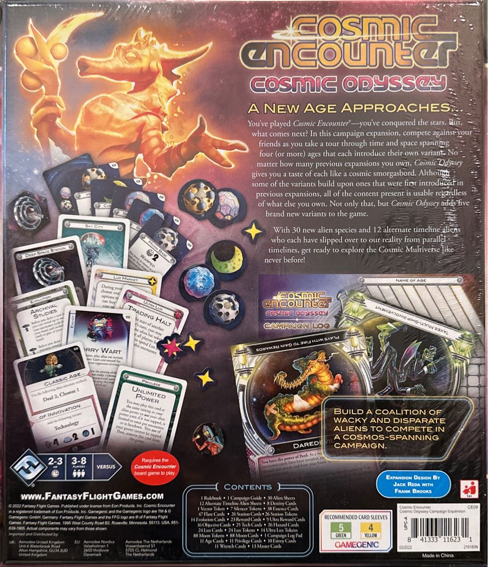 Cosmic Encounter: Cosmic Odyssey  (3-8) board game collectible [Barcode 841333116231] - Main Image 2