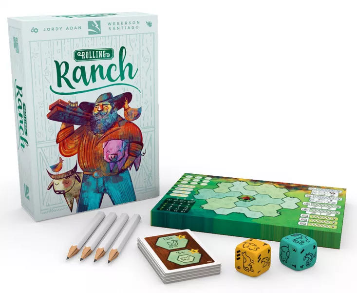 Rolling Ranch  (2-20) board game collectible [Barcode 602573705056] - Main Image 3