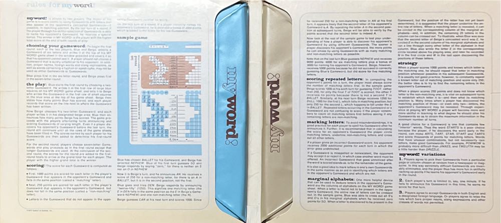 My Word!  board game collectible - Main Image 2