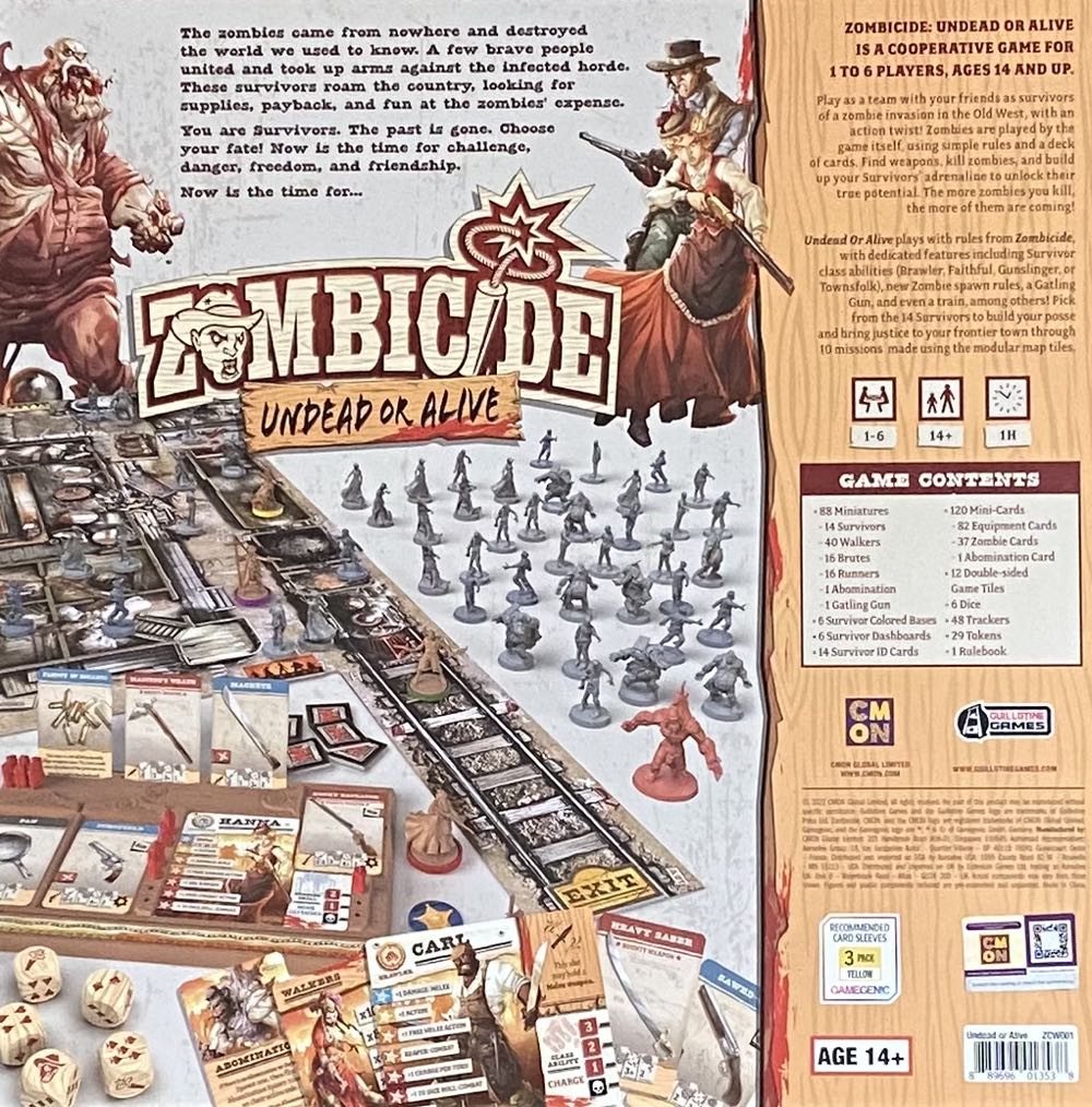 Zombicide Undead or Alive  (1-6) board game collectible [Barcode 889696013538] - Main Image 2
