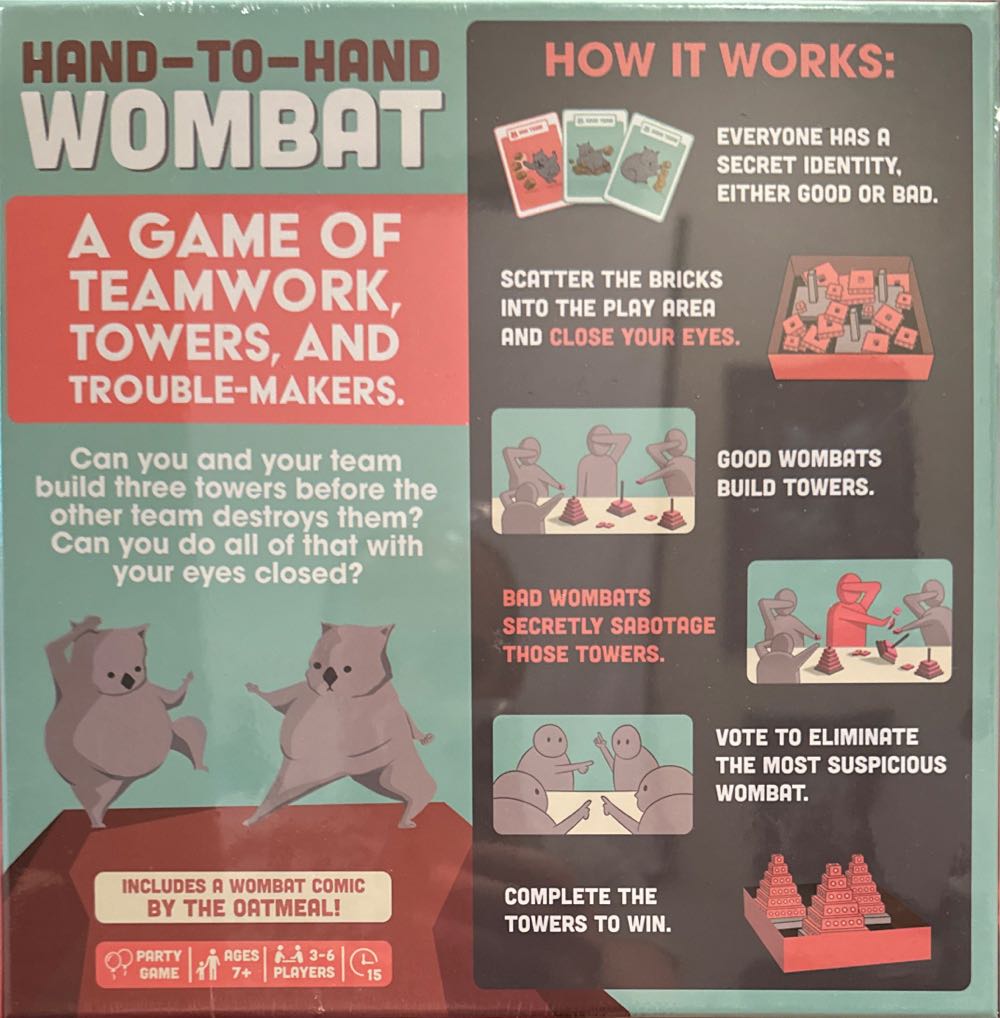 Hand To Hand Wombat: Gold Edition  (3-6) board game collectible [Barcode 810083041940] - Main Image 3