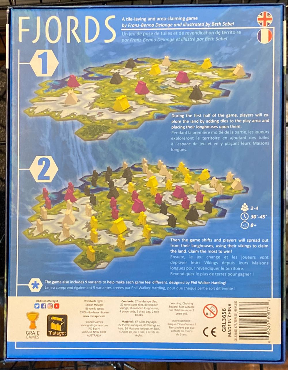 Fjords  (2-4) board game collectible [Barcode 645249696777] - Main Image 2