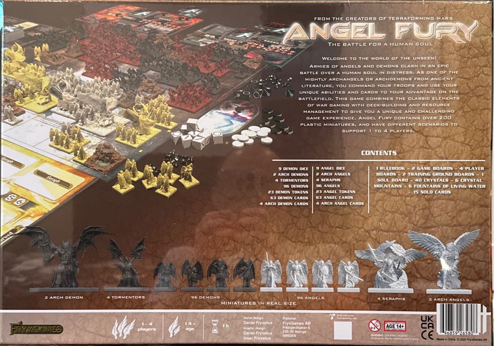 Angel Fury  (1-4) board game collectible [Barcode 696859265808] - Main Image 2