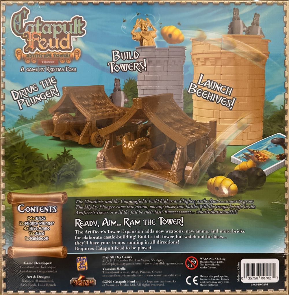 Catapult Feud: Artificer’s Tower! Expansion  board game collectible [Barcode 035756007027] - Main Image 2