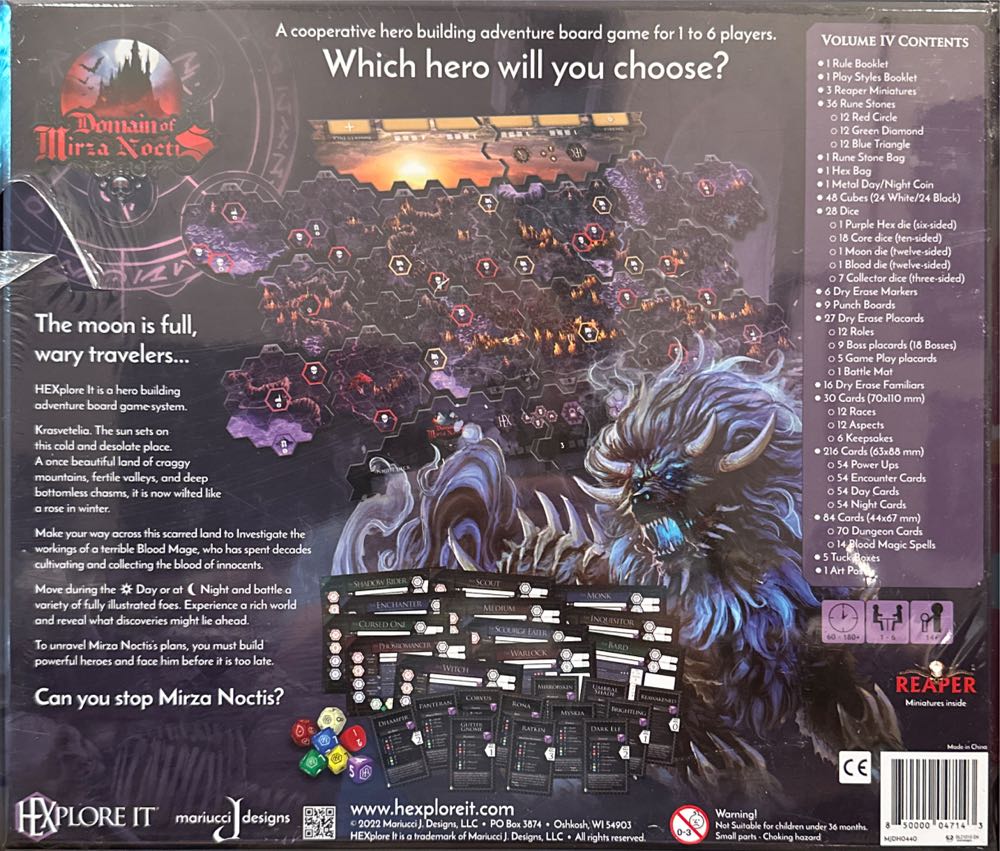 Hexplore It: The Domain Of Mirza Noctis  (1-6) board game collectible [Barcode 850000047143] - Main Image 2