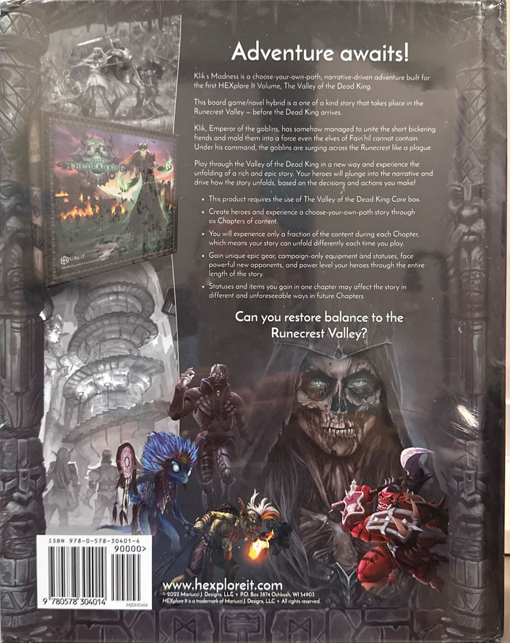 Hexplore It: Kilk’s Madness Campaign Book  (1-6) board game collectible [Barcode 9780578304014] - Main Image 2