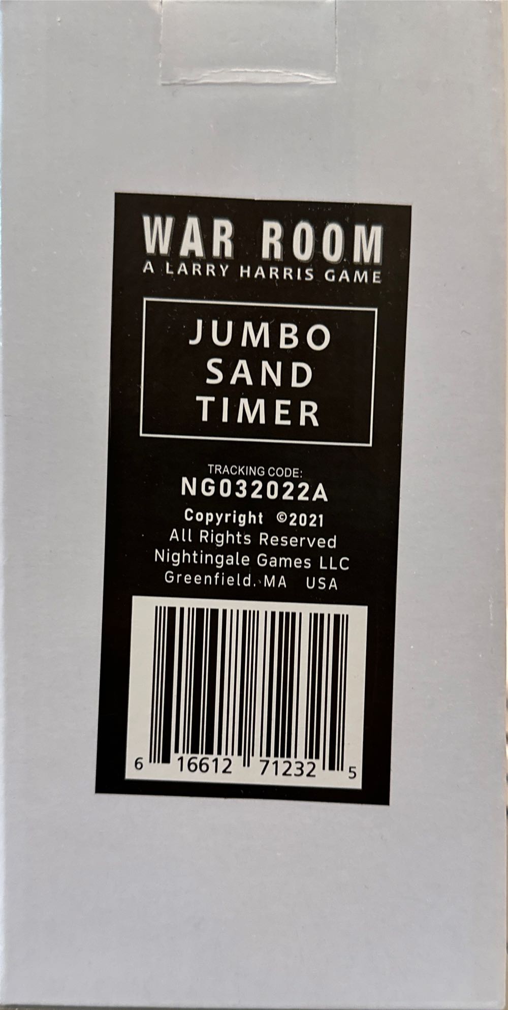 War Room: Jumbo Sand Timer  board game collectible [Barcode 616612712325] - Main Image 2