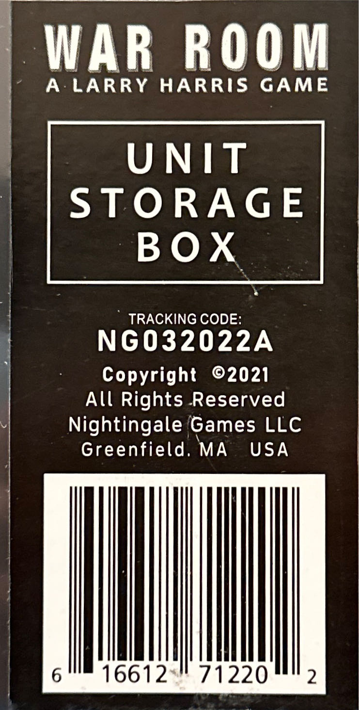 War Room: Unit Storage Box  board game collectible [Barcode 616612712202] - Main Image 2