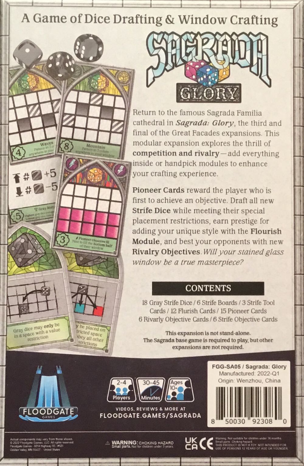 Sagrada: Glory  (2-4) board game collectible [Barcode 850030923080] - Main Image 2