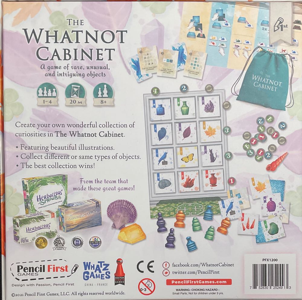 The Whatnot Cabinet  (1-4) board game collectible [Barcode 752830252493] - Main Image 2