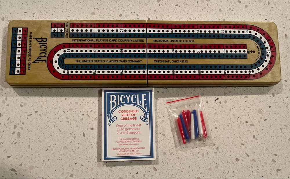 International Playing Card Company (Bicycle) Plastic Cribbage Board  (3 Once Around Players) board game collectible - Main Image 2