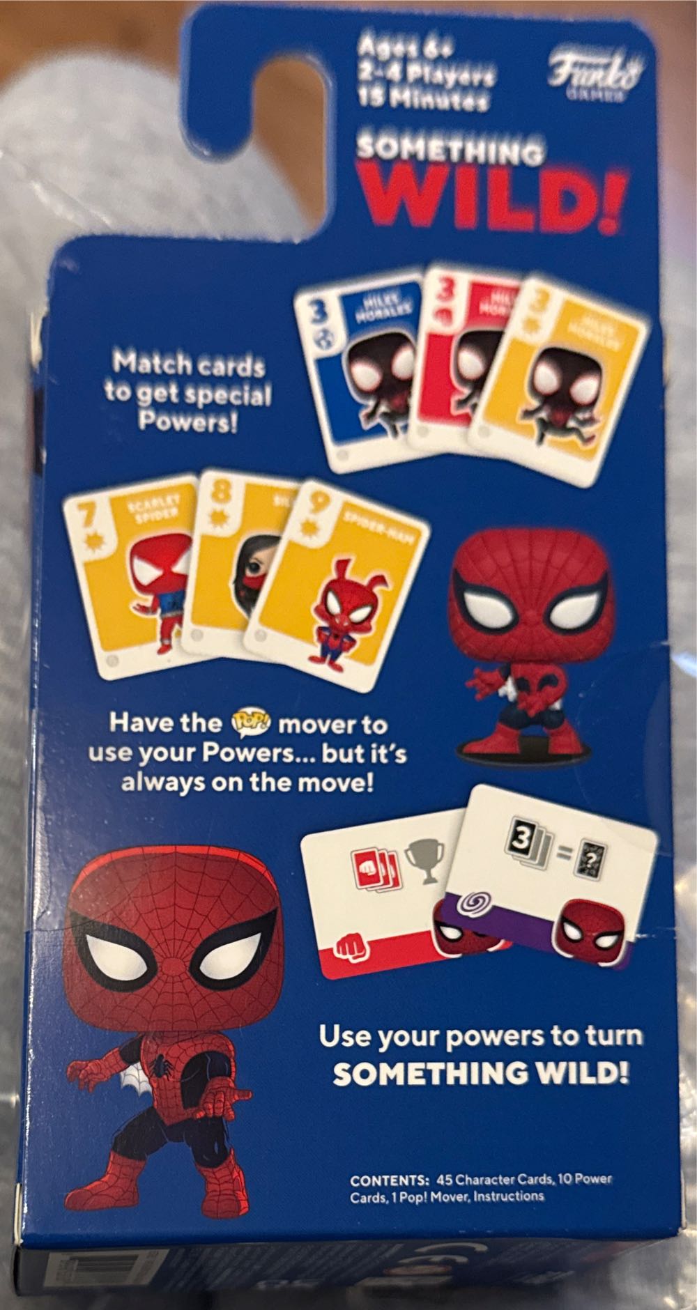 Funko Pop! Something Wild! Marvel Card Game Spider-man  board game collectible [Barcode 889698637633] - Main Image 2