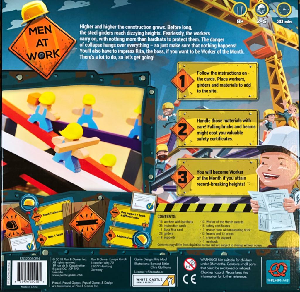 Men at Work  (2-5) board game collectible [Barcode 826956200505] - Main Image 2