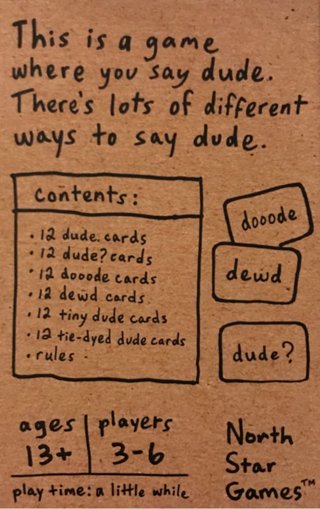 Dude  (3-6) board game collectible - Main Image 2