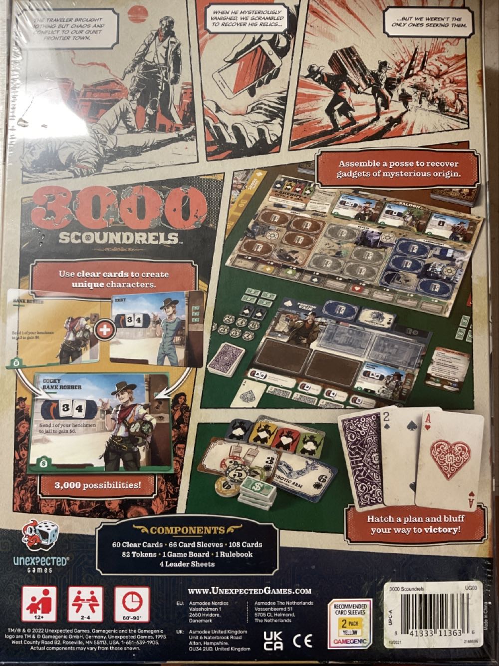 3000 Scoundrels  (2-4) board game collectible [Barcode 841333113636] - Main Image 2