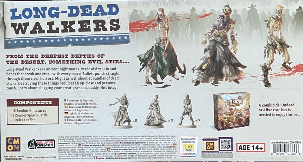 Long-Dead Walkers  (1-6) board game collectible [Barcode 889696013606] - Main Image 2
