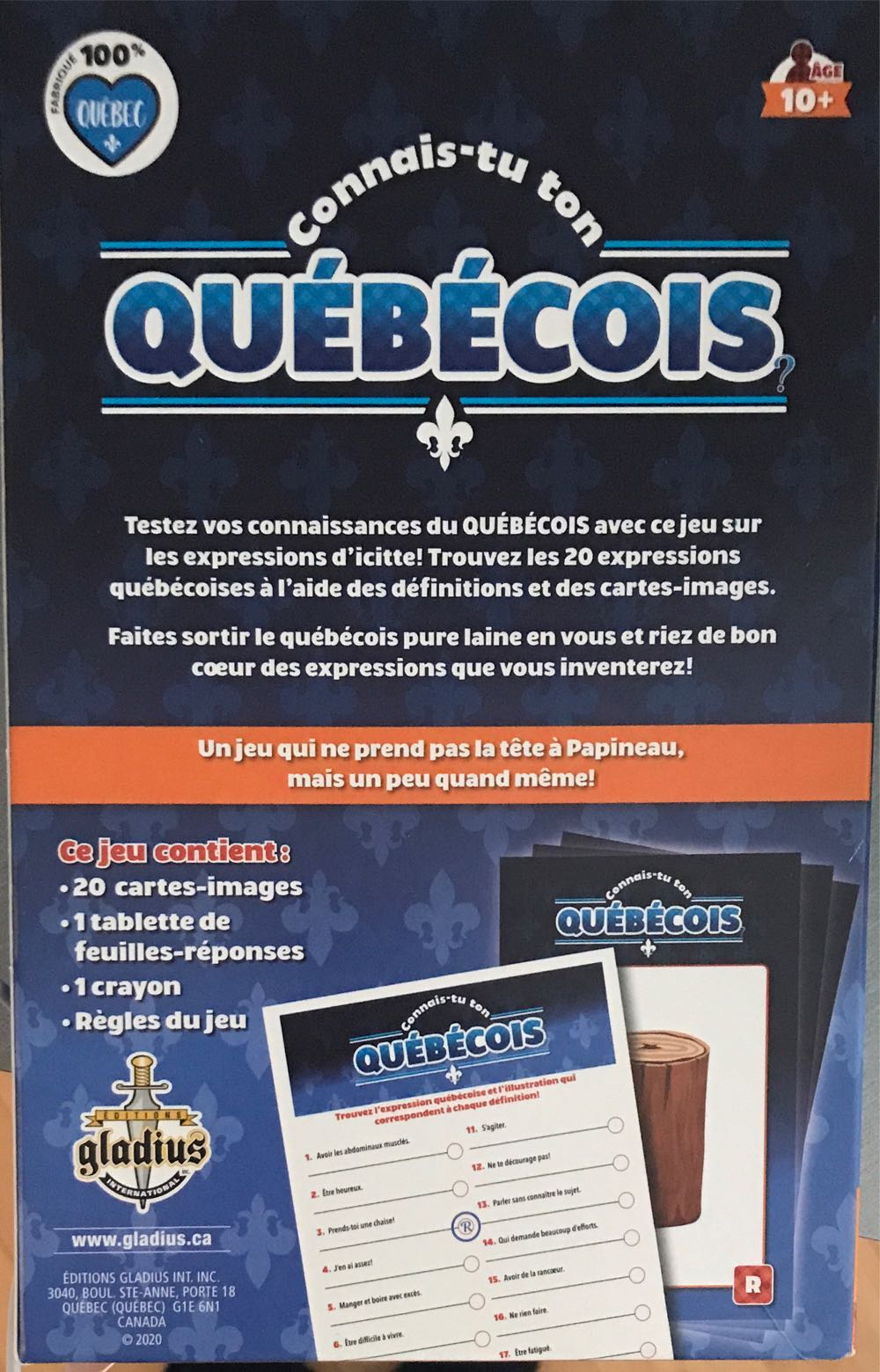 Connais-tu Ton Québécois  board game collectible [Barcode 620373019524] - Main Image 2
