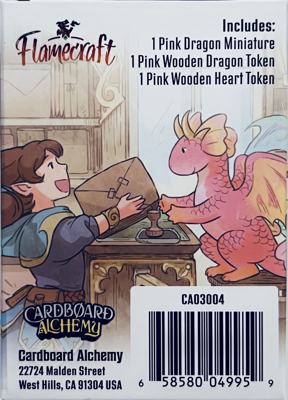 Flamecraft: Fancy Dragon Miniature  (1-5) board game collectible [Barcode 658580049959] - Main Image 2