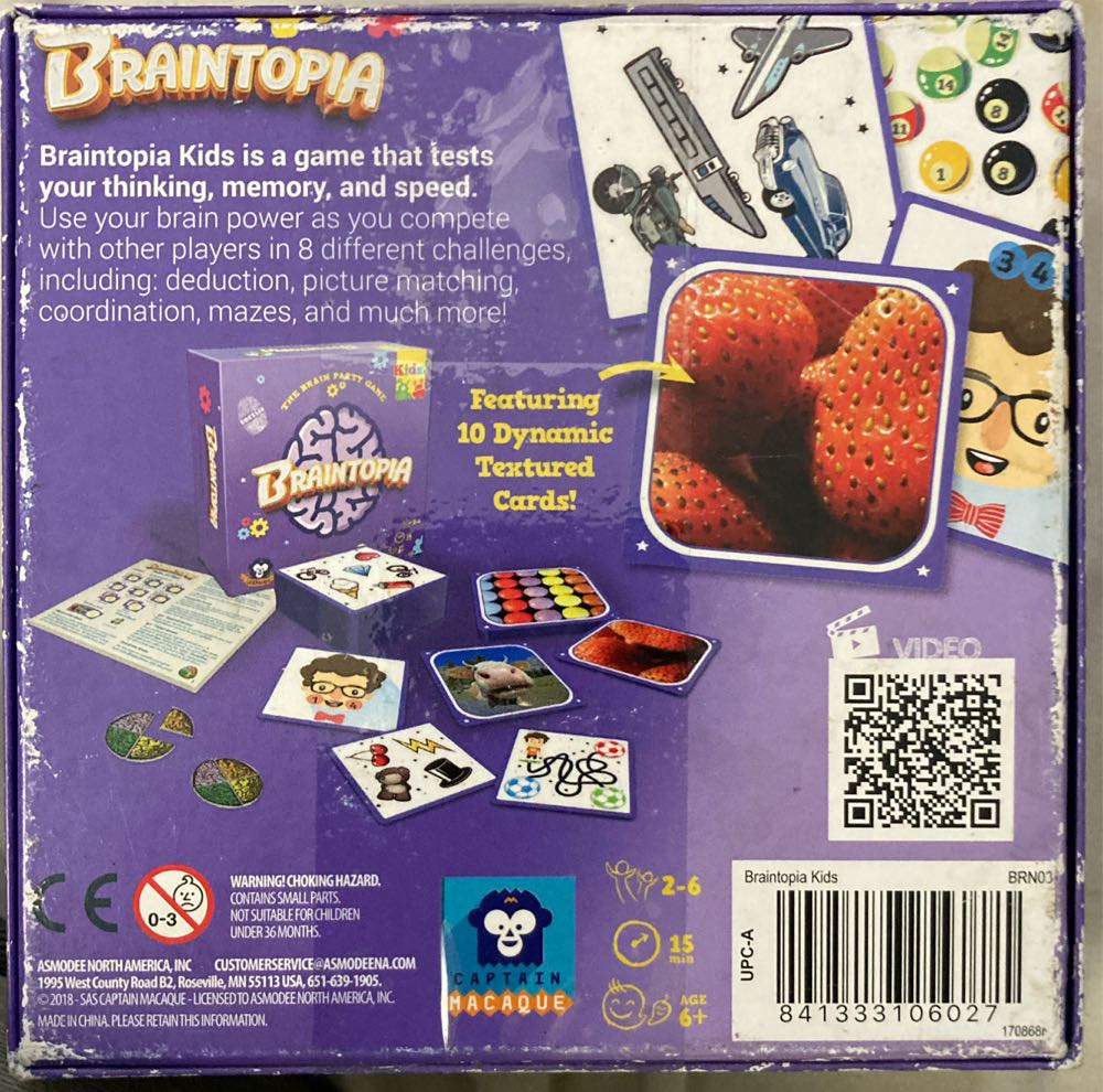 Braintopia Kids  (2-6) board game collectible [Barcode 841333106027] - Main Image 2