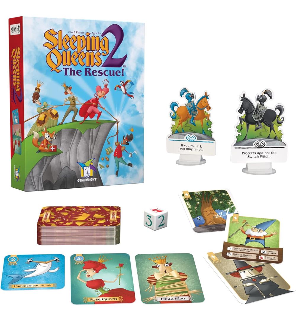 Sleeping Queens: 2 The Rescue! (2–5 players | 8+ | 20 min.)  (2–5) board game collectible [Barcode 759751001223] - Main Image 3