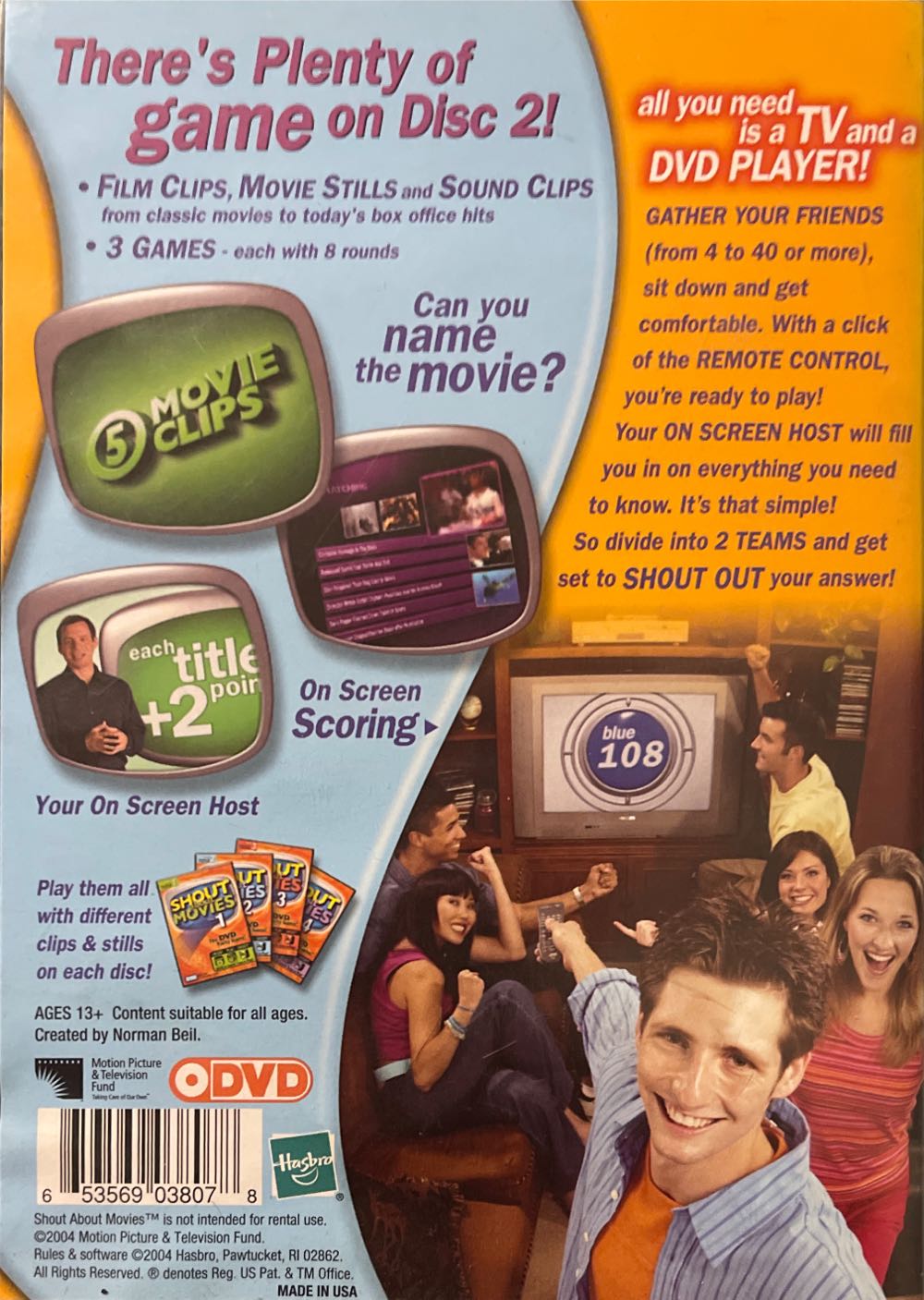Shout About Movies (Disc 2)  (2+) board game collectible [Barcode 653569038078] - Main Image 2