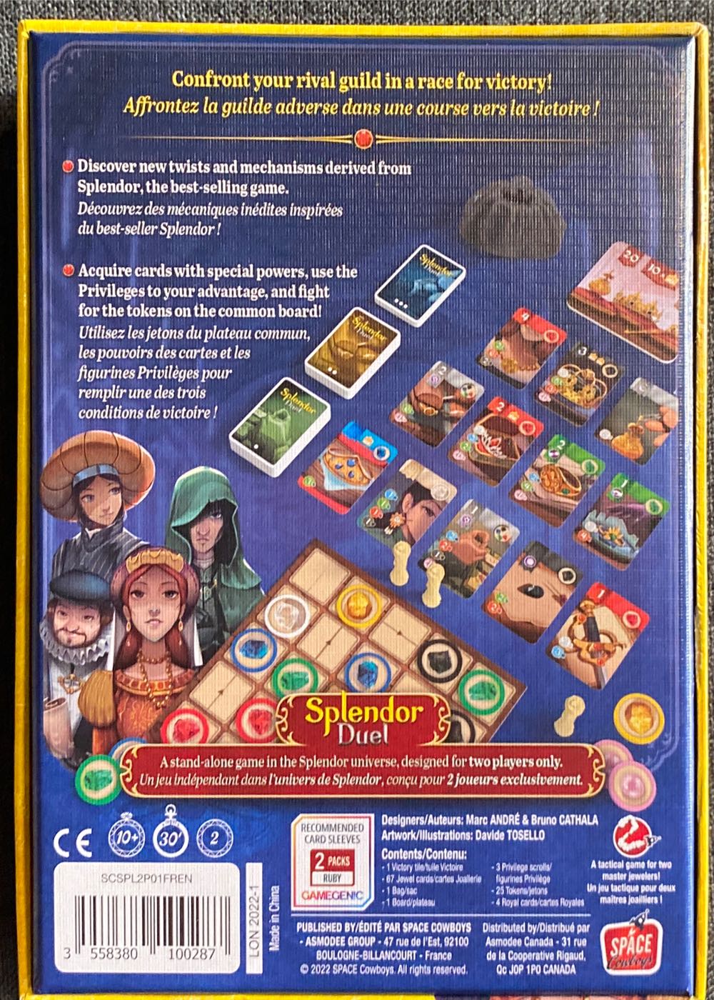 Splendor Duel Fr  (2) board game collectible [Barcode 3558380100287] - Main Image 2