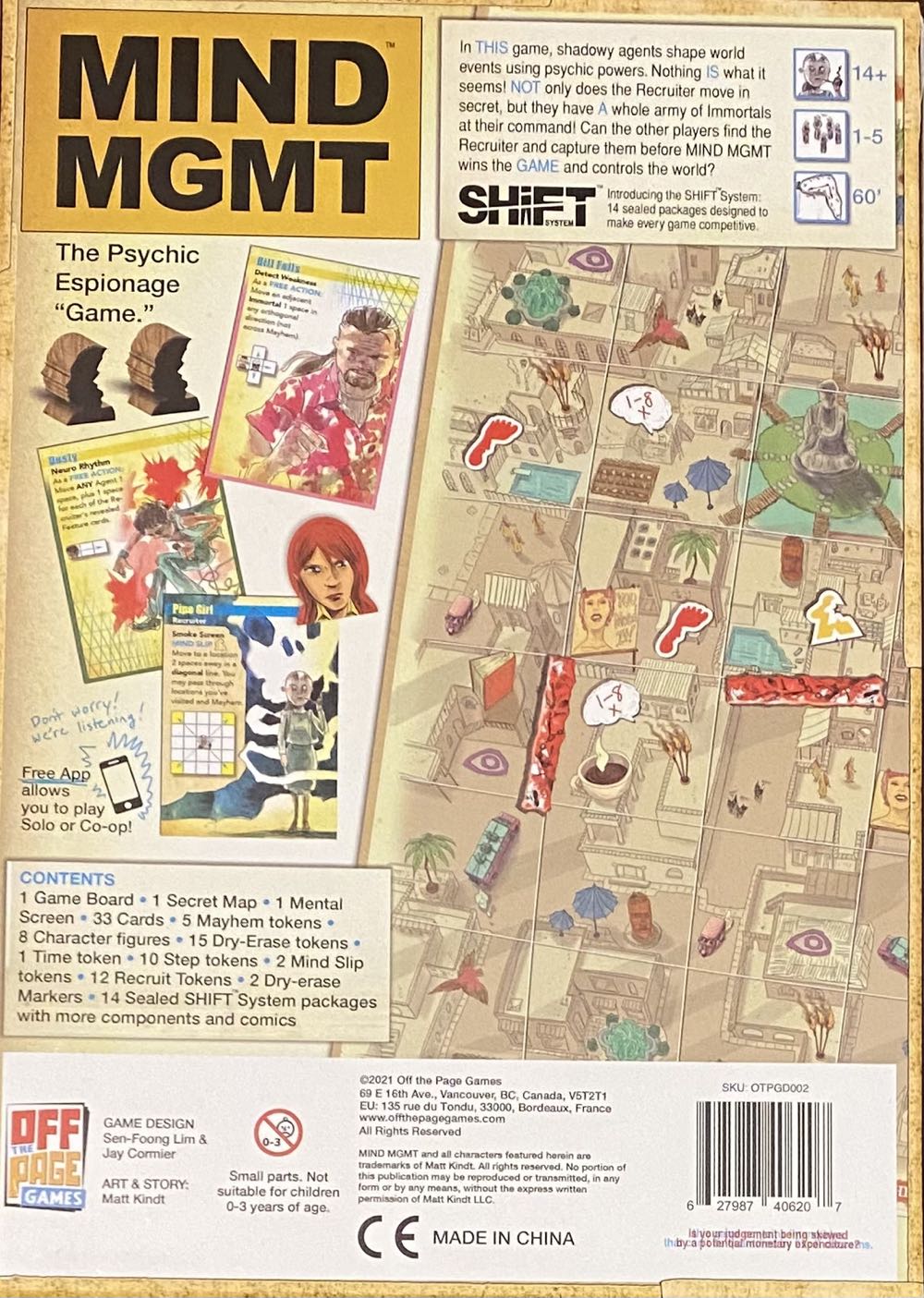 Mind MGMT  (2-5) board game collectible [Barcode 627987406207] - Main Image 2