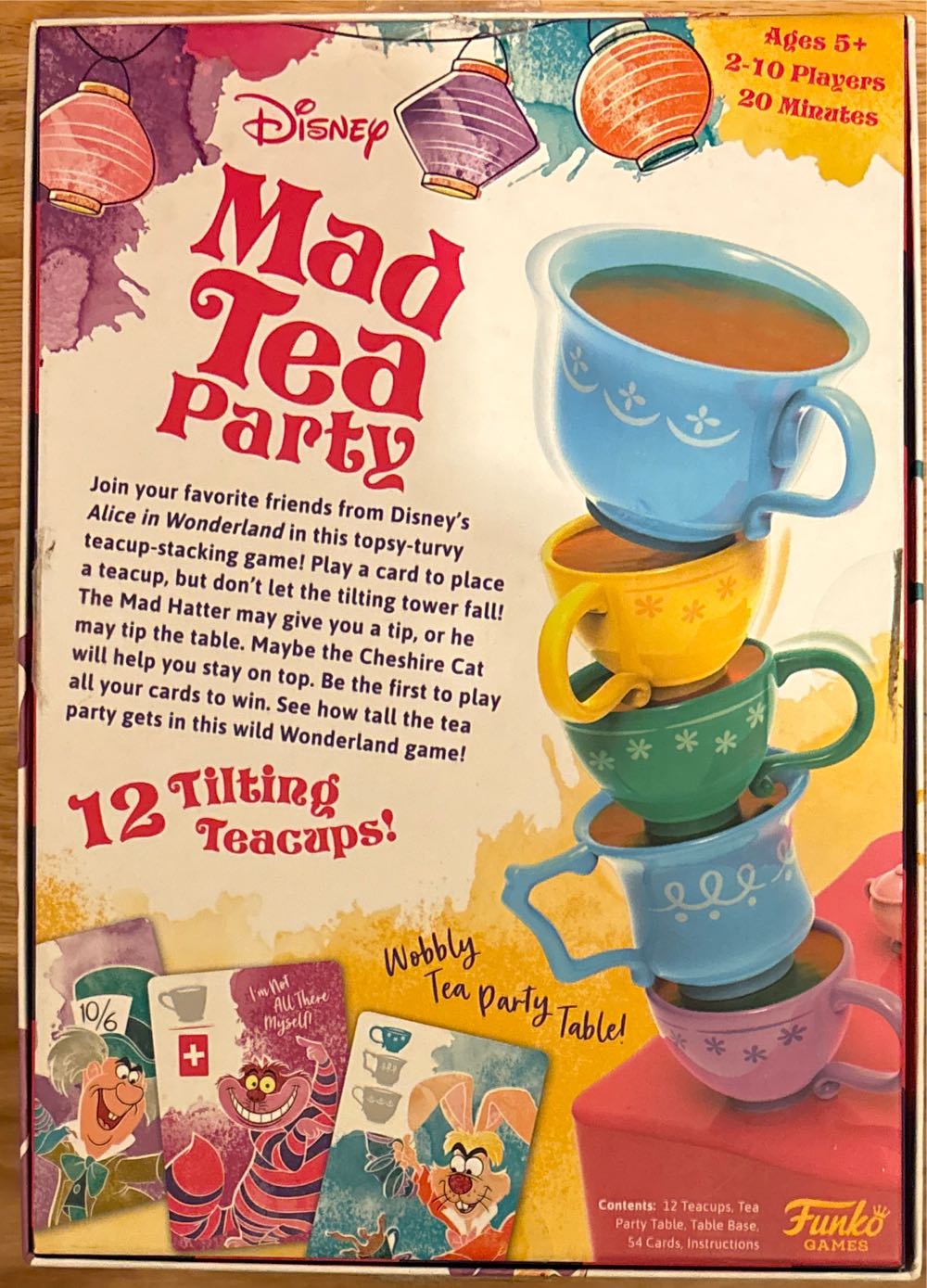 Disney MAD TEA PARTY Game  (10) board game collectible [Barcode 889698545624] - Main Image 2