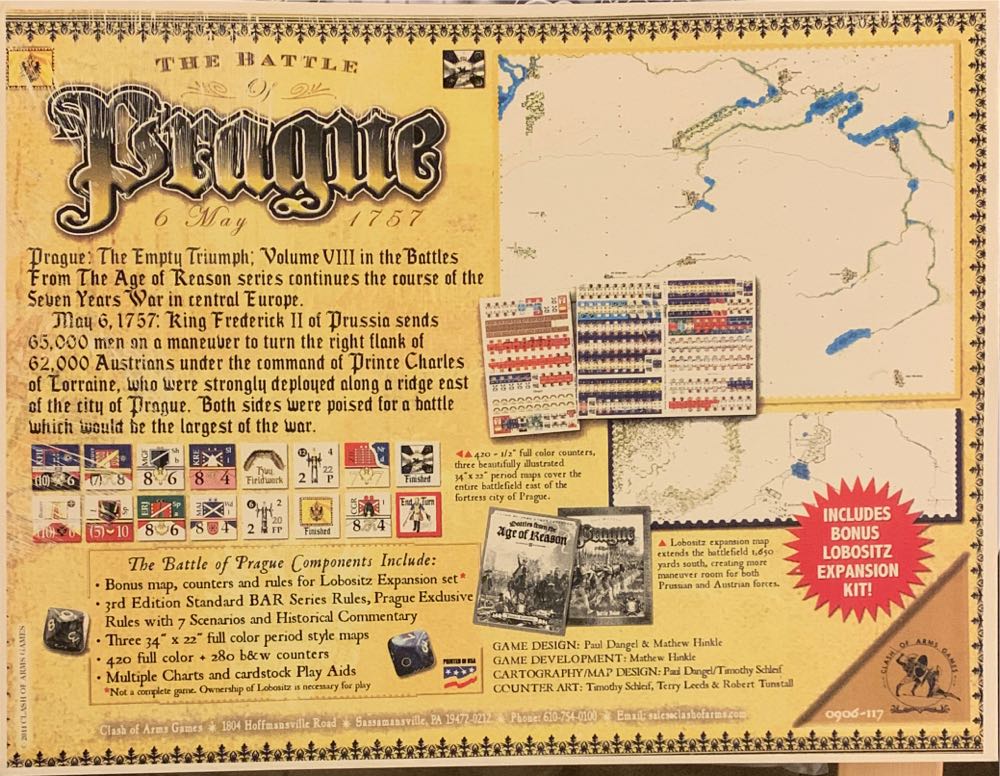 BfAOR Vol VIII: The Battle of Prague, 6 May 1757  (2) board game collectible - Main Image 2